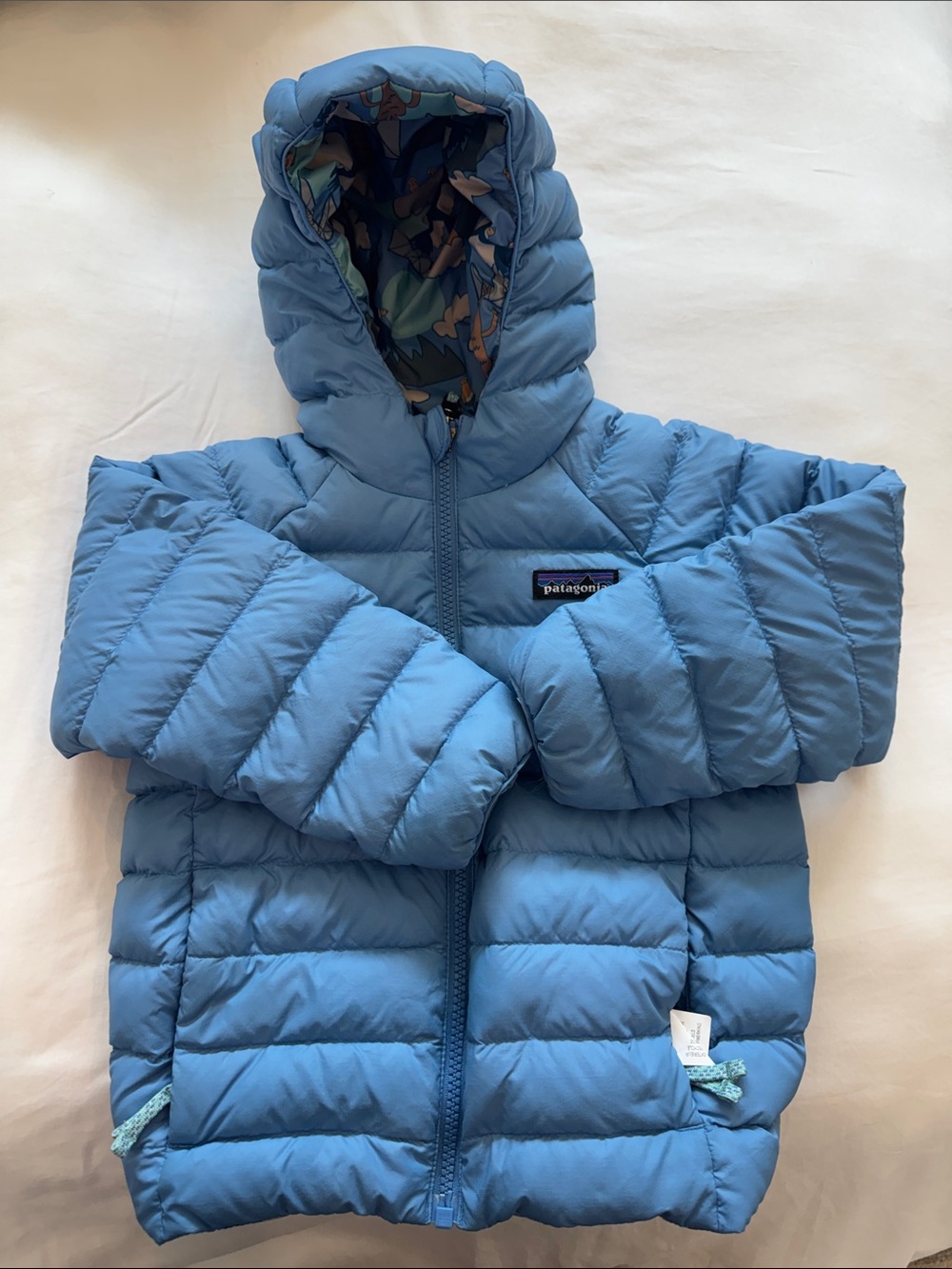 Patagonia Toddler Reversible Down Sweater Hoodie Jacket
